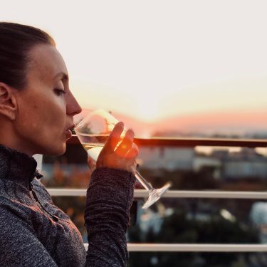 Sitting on our balcony in #split #croatia with a glass of wine, amazing view…