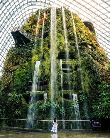 We chase waterfalls too, even indoor ones in the middle of a city OUR…