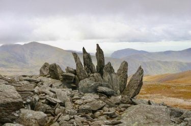 Crazy rock formations at the summit of Glyder Fawr, Snowdonia, Wales. . . .…