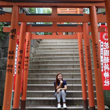 Me at Vermilion Torii Gates In Hanazonoinari Shrine, Ueno Park. . . . #VermilionToriiGates…