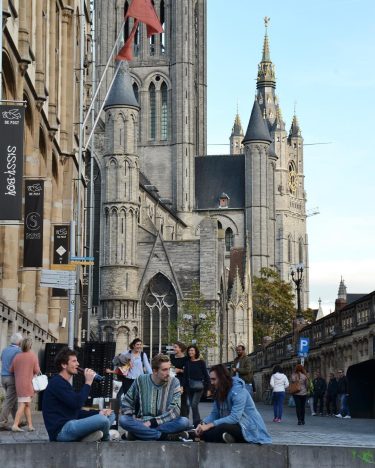 Our tour guide told us, that of the 250,000 people who live in Ghent,…