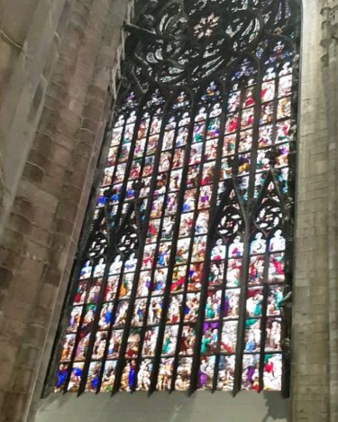 More from inside the The 3 painted glass windows, representing the Old Testament, the&hellip;