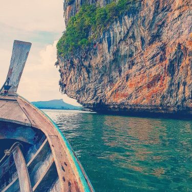 We dream in colors borrowed from the sea #railaybeach #taxiboat #emeraldwater #beautiful #bluesea #perfectview…