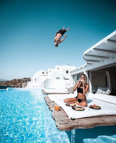 Mykonos Would you sit there? ️ Follow @iwishplaces for more! ️ Use our hashtag…