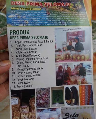 Produk camilan asli Selopamioro “Selo maju” Monggo yang berminat langsung kontak ke nomer yang…