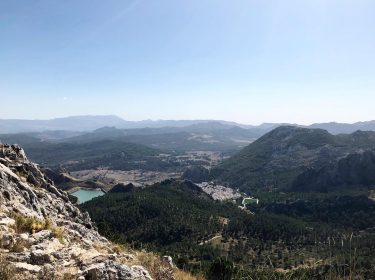 Lake and the village between mountains. . #mountains #grazamela #andalucia #spain #view #nature travel&hellip;