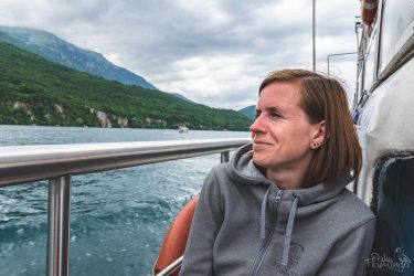 Taking a backward boat trip on lake ohrid. Destination, Sint Naum monastary. .…