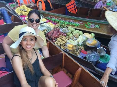 the journey is the thai, coconut ice cream and the bustling floating market scene????…
