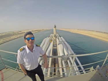 Full speed ahead Suez Canal Transit. _@senkillthatfatguy _ #goprophotography #gopro #goprohero5 #wanderlust #igers #travelstoke…