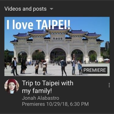 NEW VLOG! Trip to Taipei premiers tonight on @YouTube at 6:30 pm, Philippine time!&hellip;
