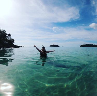 Snorkelling off Kata Beach
