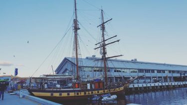Looks like a pirate ship? Arrrr! #hobart #brookestreetpier