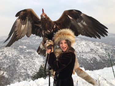 Discover Kazakhstan ???????? And fliying lol #kazakhstan #almaty #eagle #almata #travel #travelergirl #discover #explore…