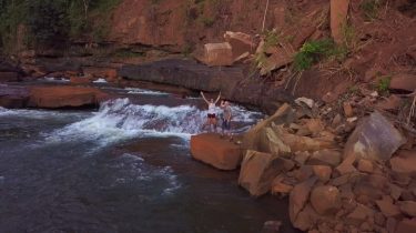 Goofs on a river! Enjoy this mini zoom out clip!