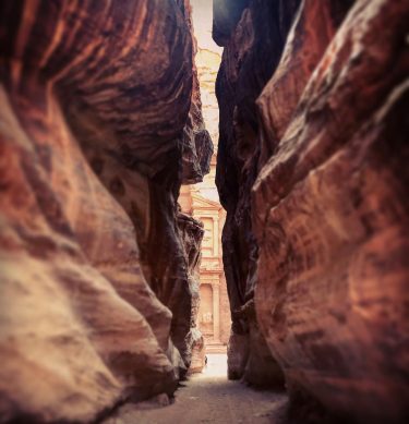 Walking through the Siq and catching that first glimpse of the Treasury. What a…