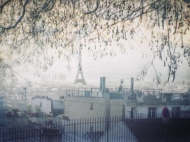 View of the Eiffel Tower from Montmartre