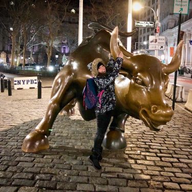 Catching the bull of Wall St. . . . . . . #chargingbull #bull…