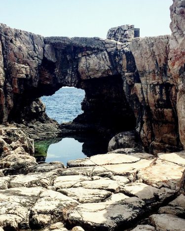 A window to the sea on Lokrum Island, just off the coast of Dubrovnik.…
