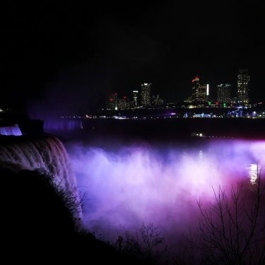 Lighting on a cold windy Night @ Niagara Falls #travel #travelphotography #travelblogger #photography #photooftheday…