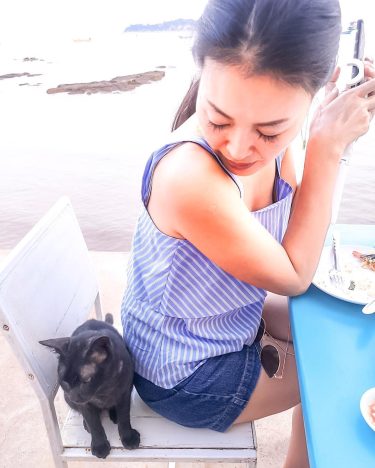 Good morning 猫かわいいけど、若干コワイ件 その昔、シャーっっされましてん . . . . . . #kohlarn #pattaya #bangkok #thailand…