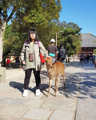 The #deer whisperer. ???? . #NaraPark #Nara #Kansai #Japan #travel #travelgram #instatravel #visitjapanjp #wanderlust…