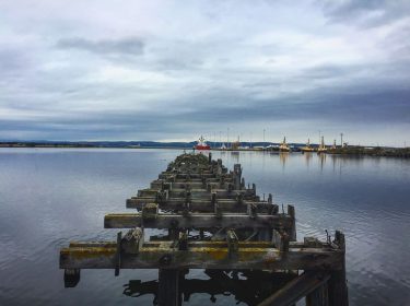 A broken down dock on the coast line not far from Edinburgh. This was…