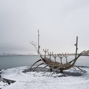 At #sunvoyager in #reykjavik #iceland #iceland???????? #travelphotography #traveling #travelgram #travel #photography #cold #white #art…