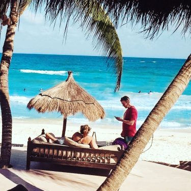 Lunchtime in Paradise ️ -Tulum, Mexico. ————->Check my profile for more travel content @michaelt_official…