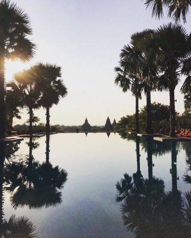 Seeing double poolside in Myanmar! Relax and explore this beautiful country with @breebree808 travel…