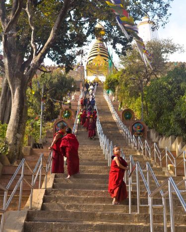 Such an amazing time in the monkey temple in Kathmandu, definitely worth to see…