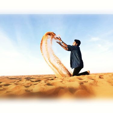 Walk with down sight,,dream with high sight!!!! #coolest_bad_boi???? #dubai???????? #desertsafari #travelgram #vloggerlife #topview #inspired…