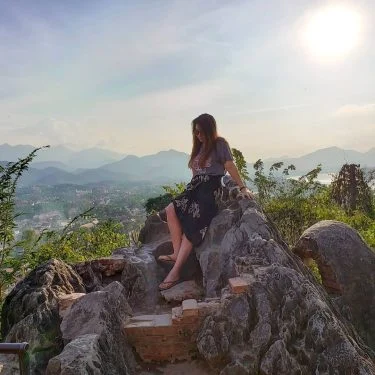 Just taking a break from all the stairs I guess the view wasnt bad…