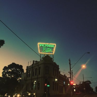 Night picture of our new neighborhood: Elwood! How many houses have we had this…