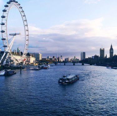 view of london from the golden jubilee bridge, taken prior to big ben’s 5&hellip;