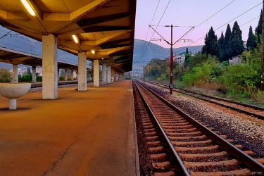 Early morning train ride from Mostar to Sarajevo! . . . . . .…