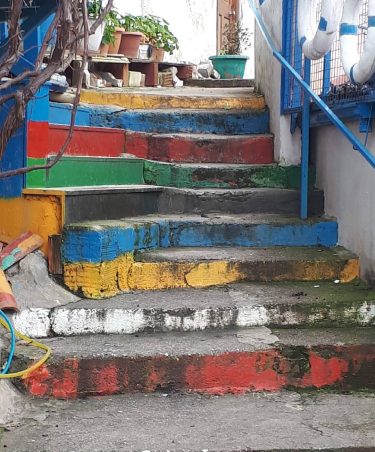 Climb up the rainbow steps in old Fethiye for a great view over the…