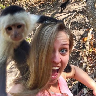 A little monkey business from Costa Rica. ⠀⠀ Happiness is embracing the that doesn’t…