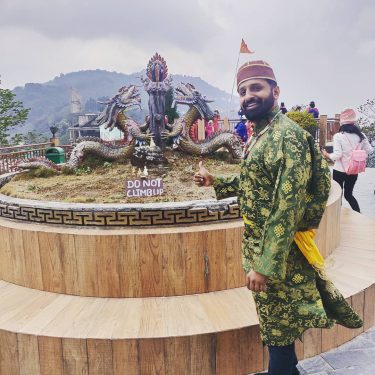 When in Sikkim do it the local way ,Sikkim boys used to wear this&hellip;