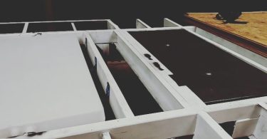 Both tanks are in! Whew, that was a lot of effort Now to plumb…