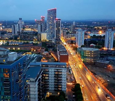 London in the evening from the window Londyn wieczorową porą – widok z okna…
