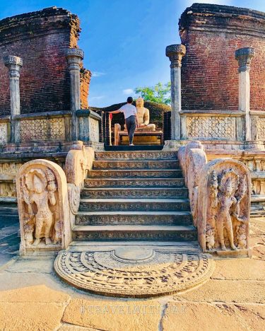 At steps of Watadageya Watadageya was the temple of the scared Tooth Relic of&hellip;