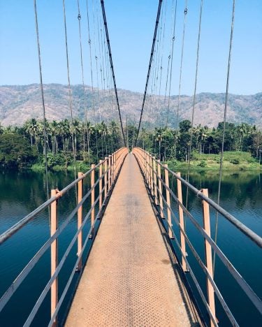 The longest hanging bridge in Kerala. #injathotty #shakingbridge #exploring #travel #nature #explore #adventure #photography…