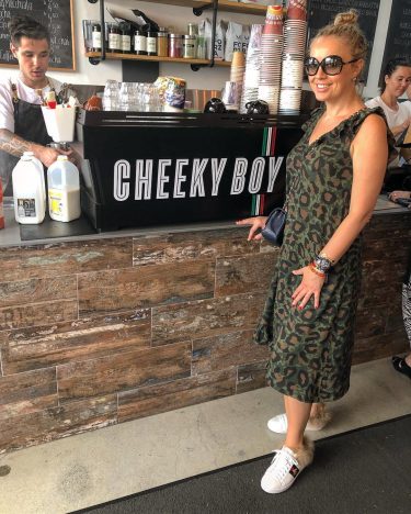 Miss my mornings at @cheekyboyespresso! Back in Dubai today! • • • #bnesimppl #styleinspo…