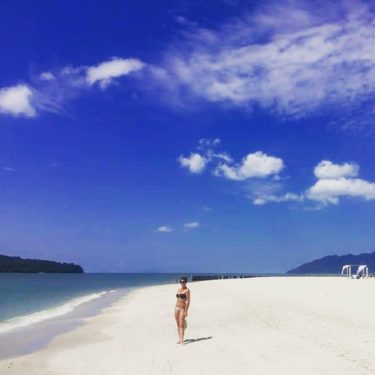 The vivid blue, sky, the golden sandy beach. Who would you take here with…