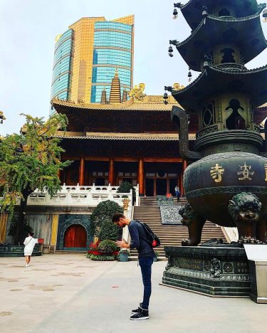 A small corner of peace and serenity in the middle of Shanghai’s sky scrapers…