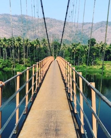 The serene view of nature from the hanging bridge. #injathotty #awalktoremember #bnesimppl #shakingbridge #exploring…