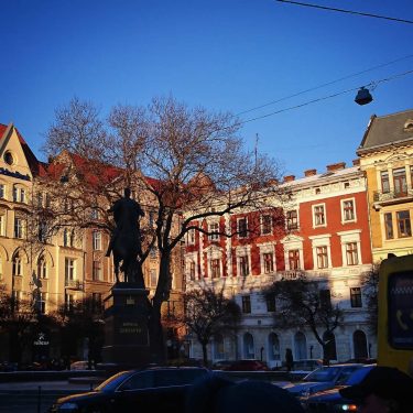 The statue of Daniel of Galicia, the king of Ruthenia in Lviv ???????? #Lviv…