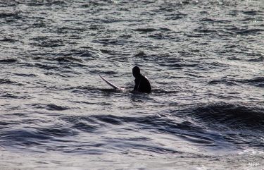 Surfer waiting for the correct wave at Beachy Head . . . . .…