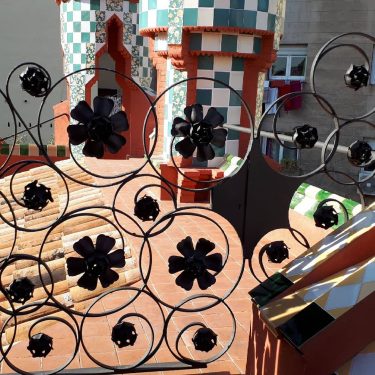 On the roof of Gaudi’s amazing Casa Vicens . . . . . .…