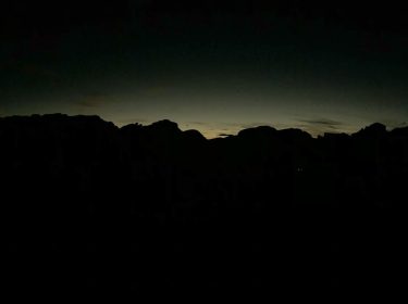 Staring up at the stars through the back window getting to know the feeling…